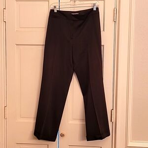 Chocolate satin trousers